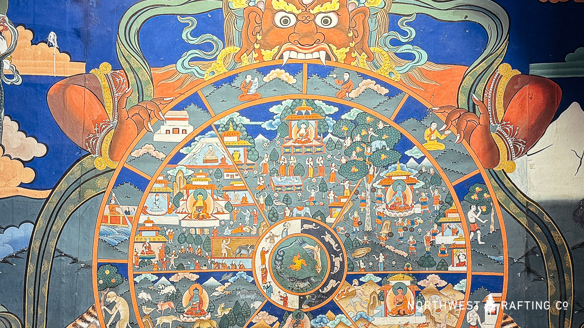 The realms of gods, demi-gods, and humans