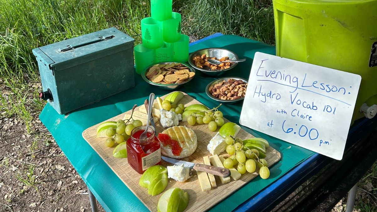 Cheese plate and rowing lesson