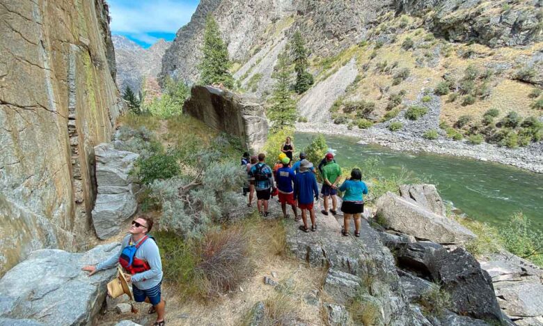 Pictograph wall on the Middle Fork of the Salmon River