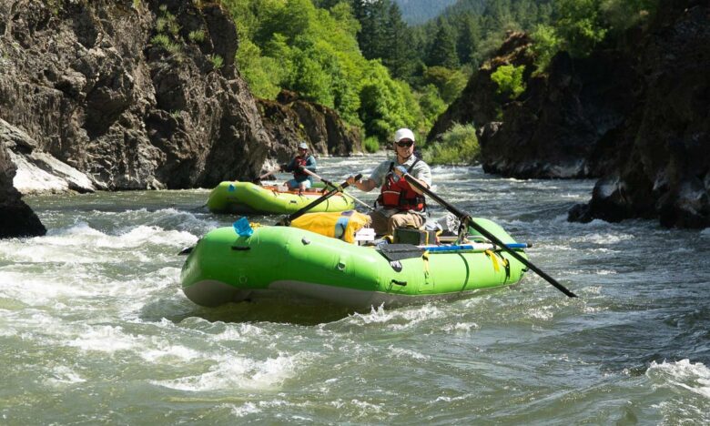 Rowing Mule Creek Canyon on the Rogue River