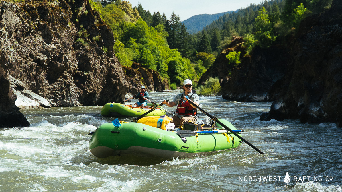 Rowing School students in Mule Creek Canyon on the Rogue River